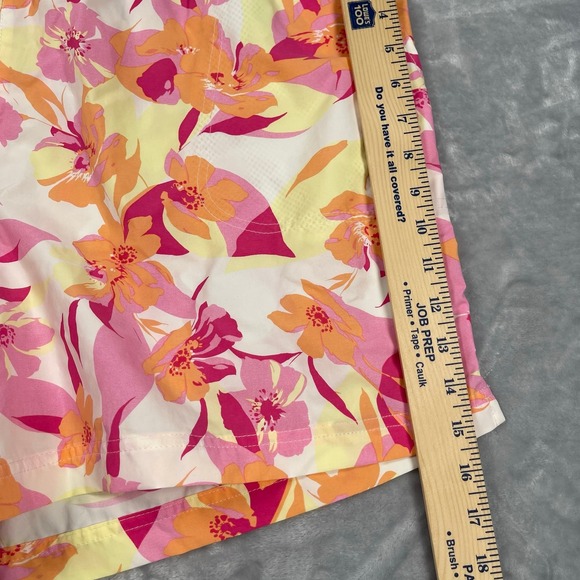 Columbia Shorts Womens XXL 5L Pink Peach Floral UPF Omni Shade Sandy River II - Picture 10 of 14